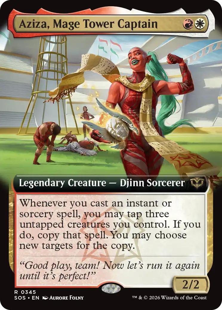 Aziza, Mage Tower Captain [345] [Extended Art] [Secrets of Strixhaven] [Non-Foil]