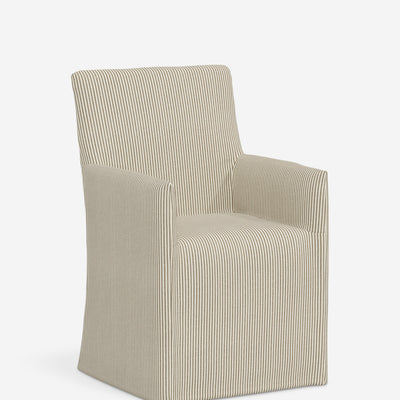 Haddan Slipcover Dining Arm Chair