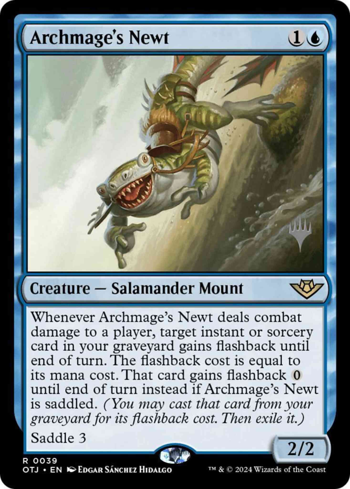 Archmage's Newt [39p] [Promo Pack] [Outlaws of Thunder Junction: Promos] [Non-Foil]