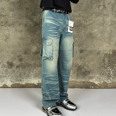 Crackle Cargo-Indigo Tint