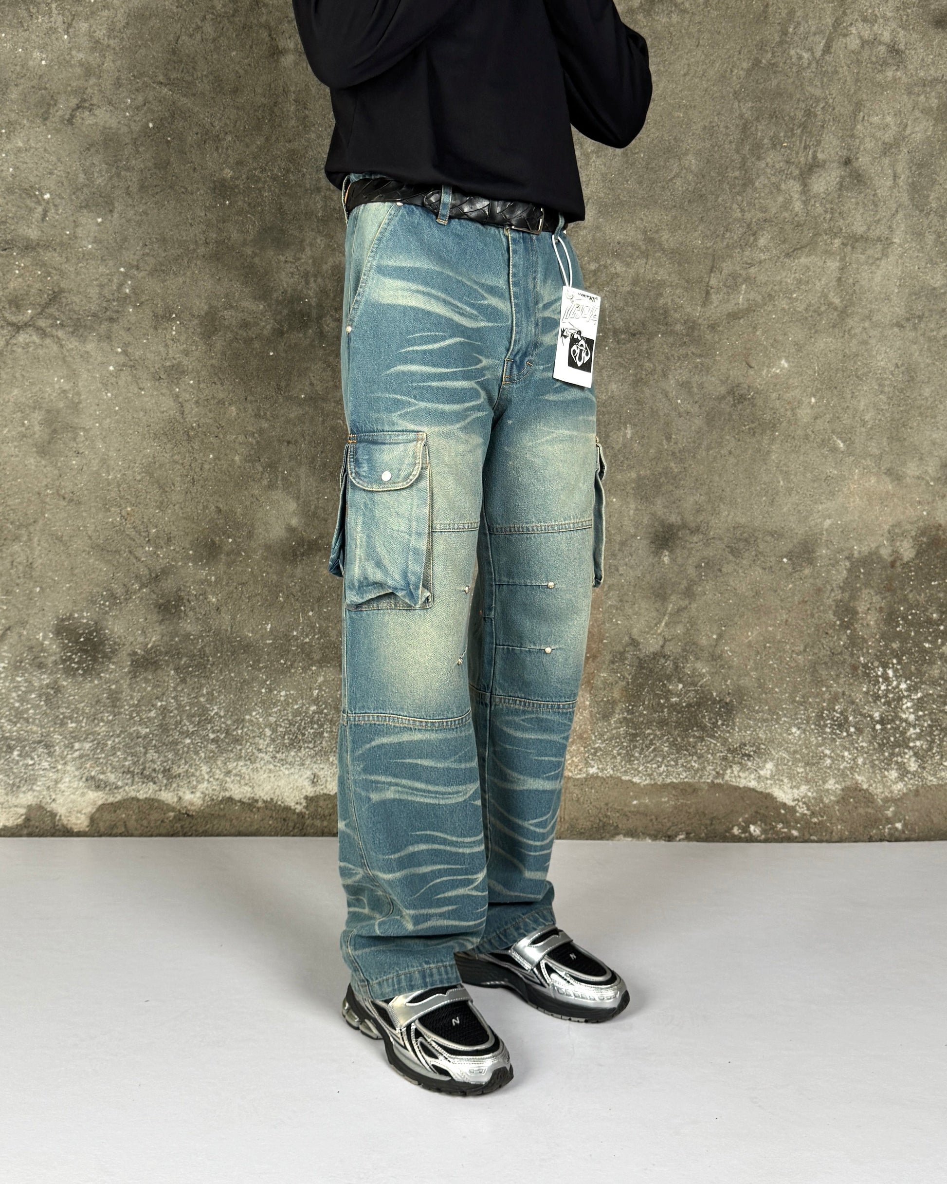 Crackle Cargo-Indigo Tint