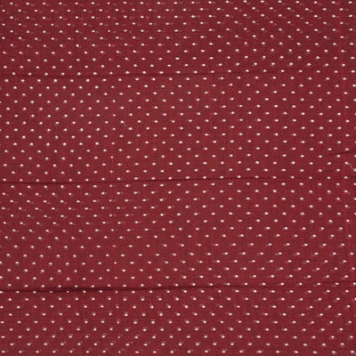 Maroon Bengal Cotton Saree With Coin Motifs