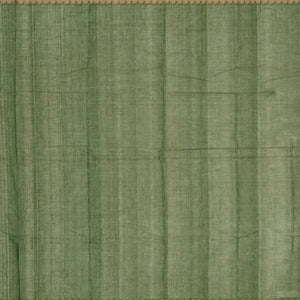 Leafy Green Handloom Kanchi Cotton Saree With Diamond Motifs