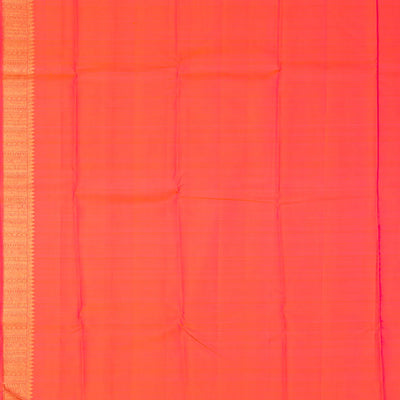 Crimson Handloom Kanchipuram Silk Saree With Mango Buttas