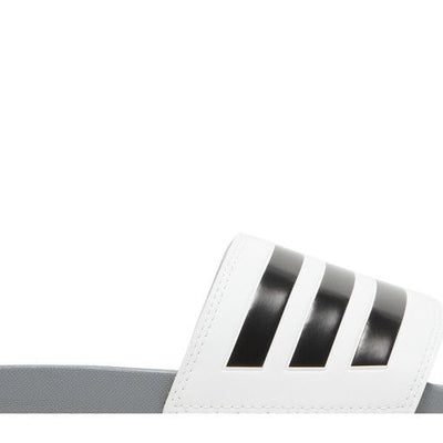 adidas Adilette Comfort Slides Cloud White Core Black Grey Three