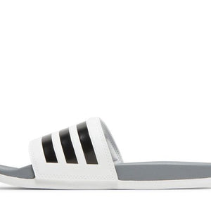 adidas Adilette Comfort Slides Cloud White Core Black Grey Three