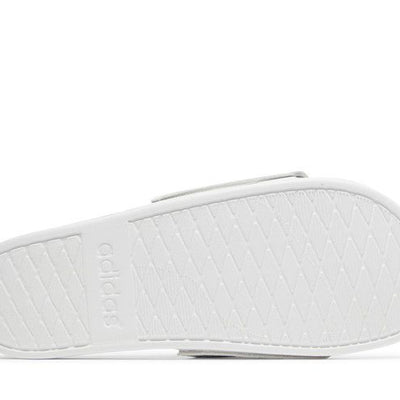 adidas Adilette Comfort Slides Cloud White Core Black Grey Three