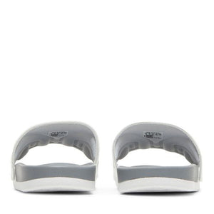 adidas Adilette Comfort Slides Cloud White Core Black Grey Three
