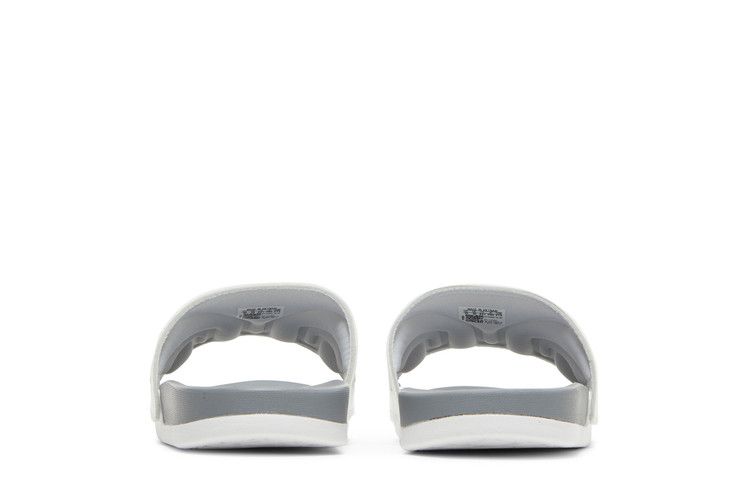 adidas Adilette Comfort Slides Cloud White Core Black Grey Three