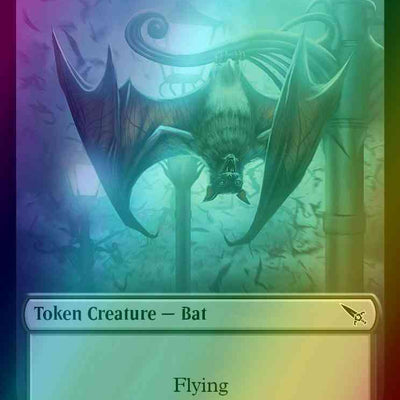 Bat Token (04) // Detective Token (10) [Murders at Karlov Manor: Tokens] [Foil]