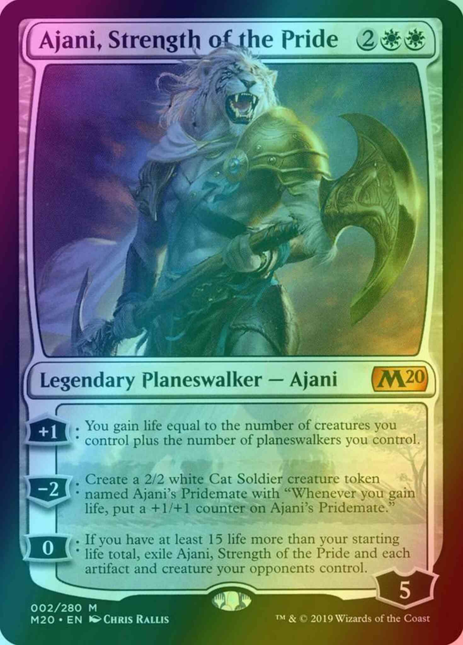 Ajani, Strength of the Pride [Core Set 2020] [Foil]