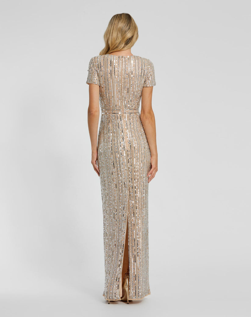 Mac Duggal 93829 Long Mother of the Bride Sequin Formal Dress