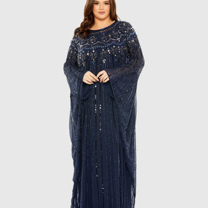 Mac Duggal 93875 Long Sleeve Formal Plus Size Dress