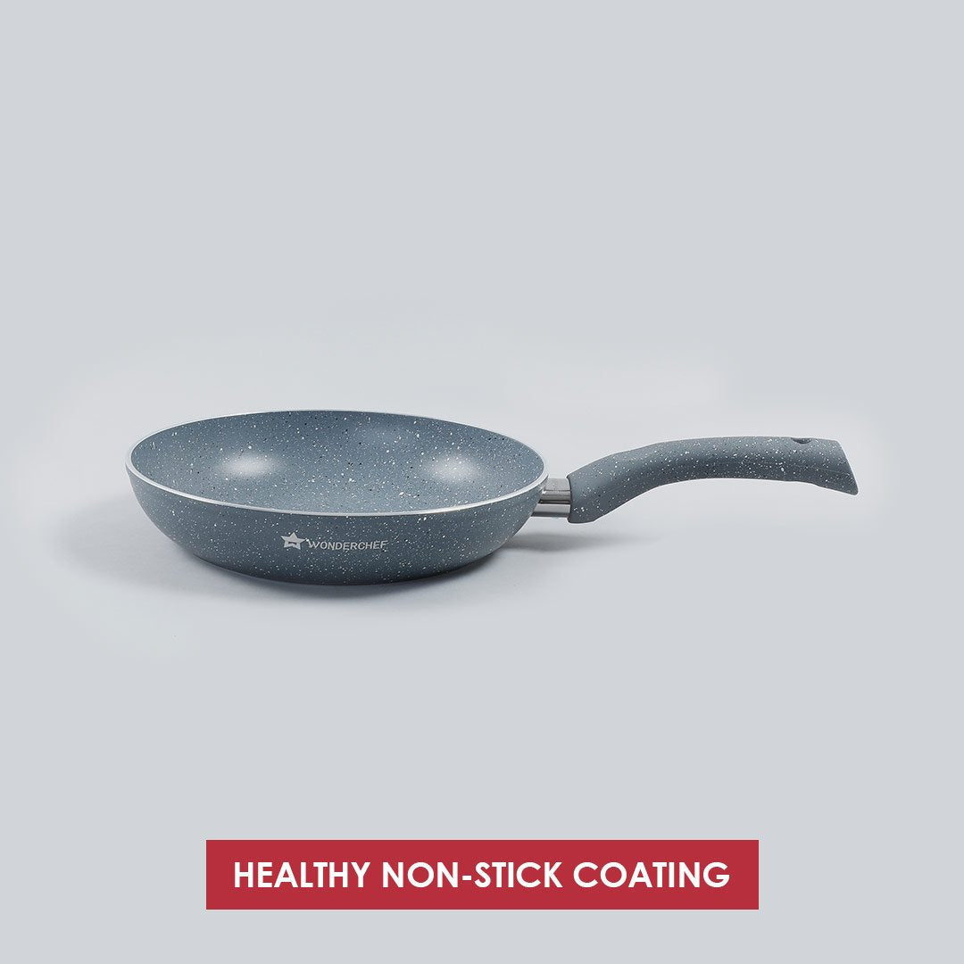 Granite Non-stick Fry Pan, Induction Bottom, by blacktree