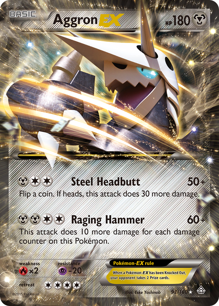 Aggron-EX - 93/160 - Rare Holo EX