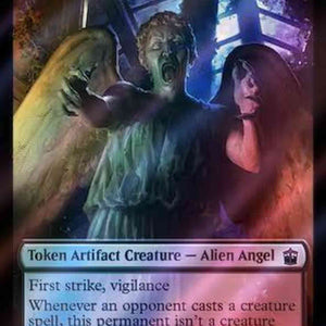 Alien Angel Token (43) // Alien Salamander Token (48) [Universes Beyond: Doctor Who: Tokens] [Surge Foil]