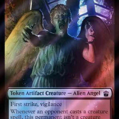 Alien Angel Token (43) // Alien Salamander Token (48) [Universes Beyond: Doctor Who: Tokens] [Surge Foil]