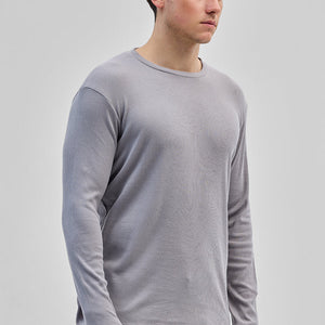 Light Grey Textured Sweatshirt