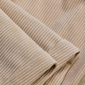 Beige Corduroy Relaxed Fit Trousers