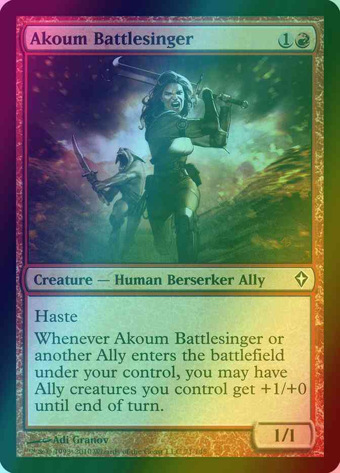 Akoum Battlesinger [71] [Worldwake] [Foil]