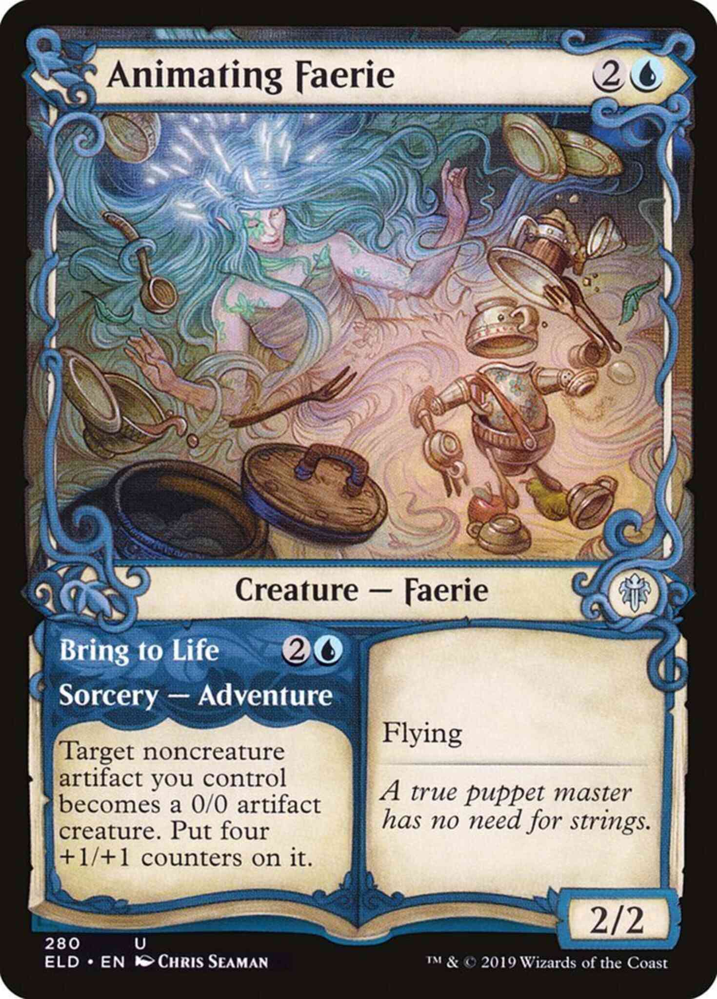 Animating Faerie // Bring to Life [280] [Adventure Showcase] [Throne of Eldraine] [Non-Foil]