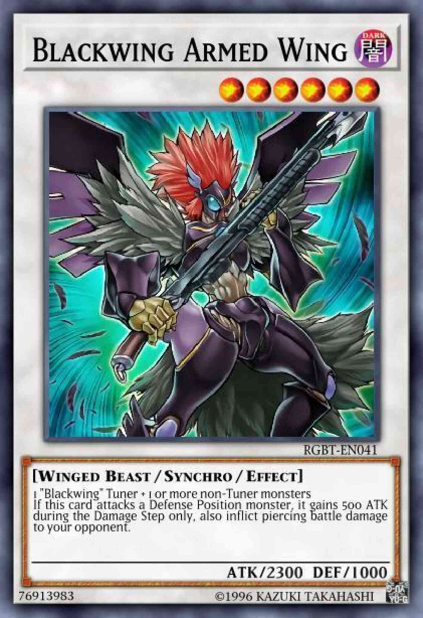 Blackwing Armed Wing - LC5D-EN133 - Ultra Rare - 1st Edition