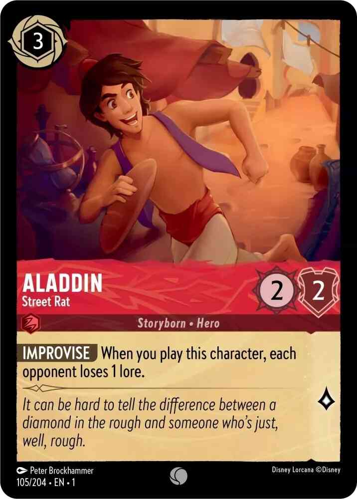 Aladdin - Street Rat - 105/204 [The First Chapter] [Cold Foil]
