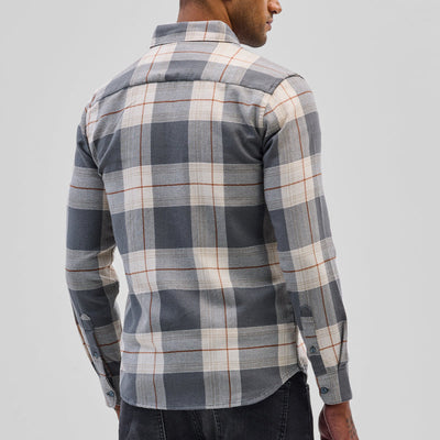Grey Checks Slim Fit Shirt