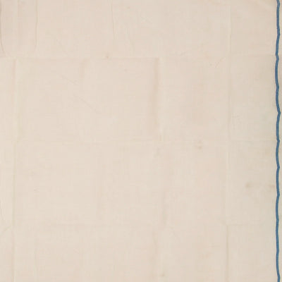 Mint Green Bengal Cotton Saree And Floral Motifs