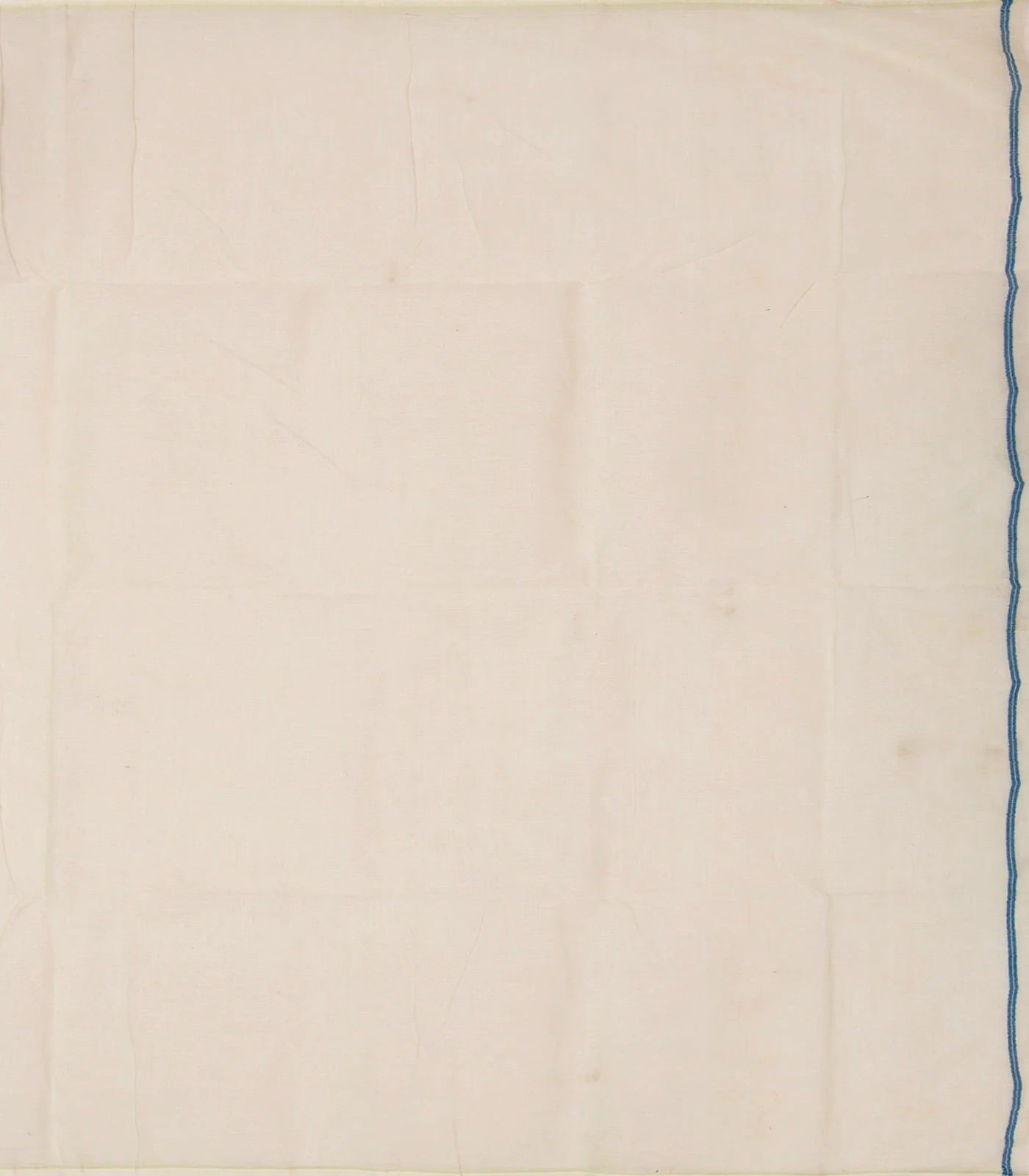 Mint Green Bengal Cotton Saree And Floral Motifs