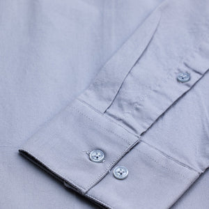 Light Grey Stretchable Slim Fit Shirt
