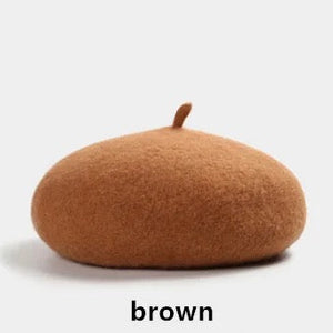 Woolen Soft Felt Beret Hats