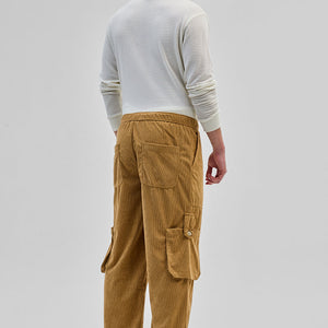 Light Brown Baggy Fit Cargo Pants