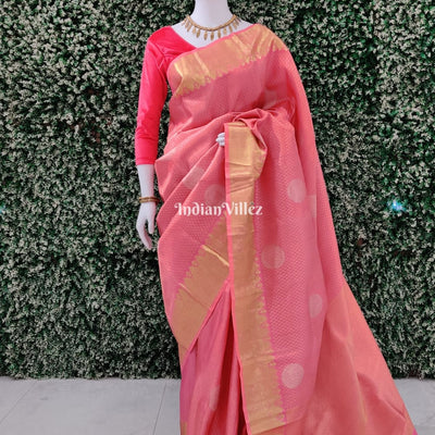 Pink Kanjivaram Silk Saree