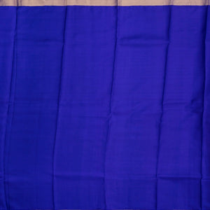 Red Silk Saree With Floral Buttas & Purple Border