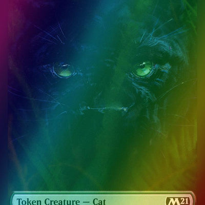 Bird Token (02) // Cat Token (11) [Core Set 2021 Tokens] [Foil]