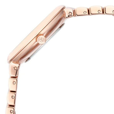 Titan Purple Unending Beauty Rose Gold Dial Analog Stainless Steel Strap Watch for Women 36mm 95160WM01