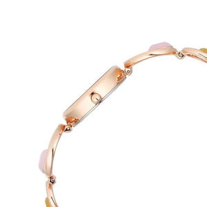 Titan Raga New You Quartz Analog Mother Of Pearl Citrine and Rose Quartz stones Strap for Women 26mm 95194WM01F