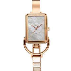 Titan Raga Power Pearls Quartz Analog Watch For Women With Mother of Pearl Dial Rose Gold Metal Strap 21mm 95223WM01F