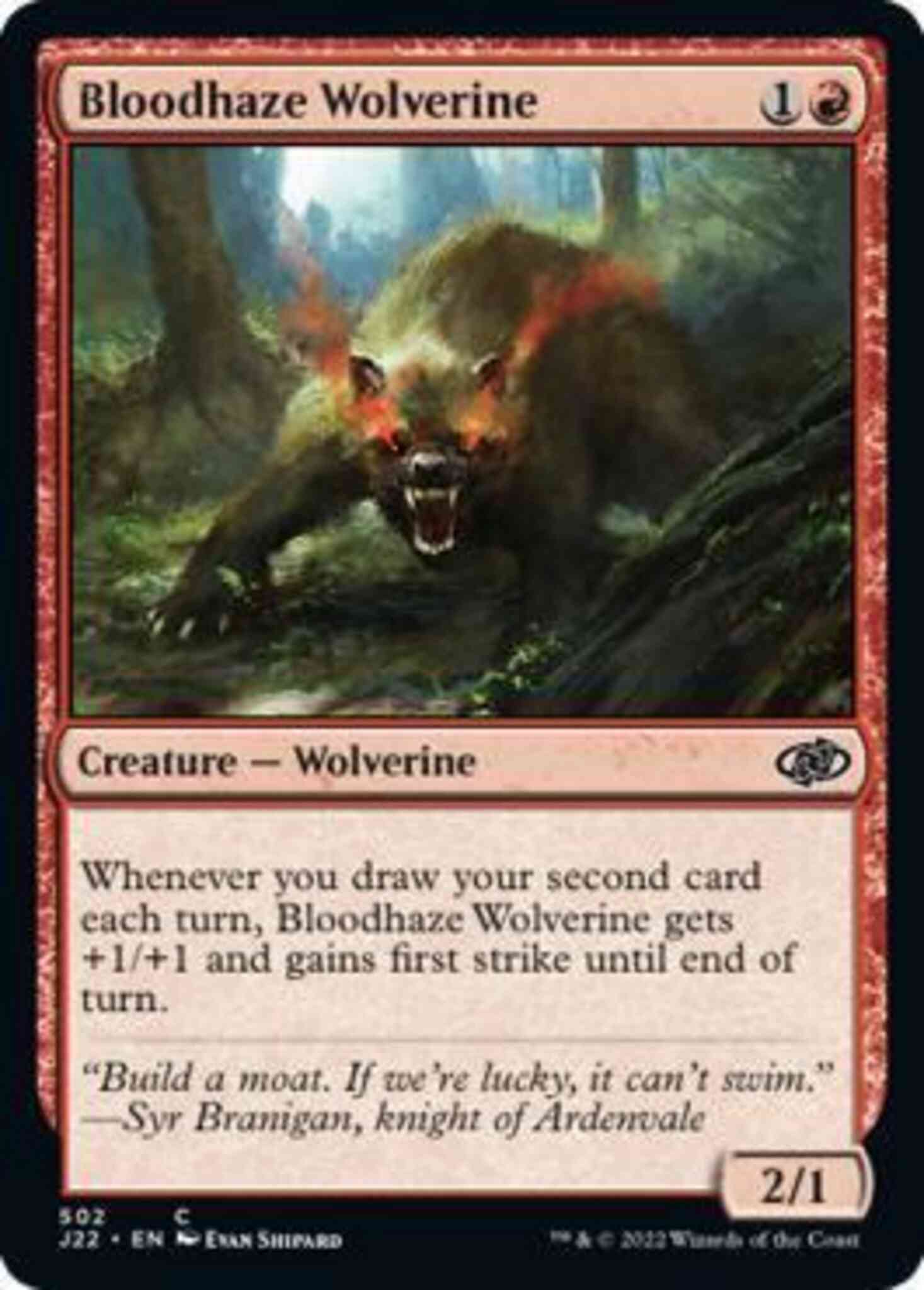Bloodhaze Wolverine [502] [Jumpstart 2022] [Non-Foil]