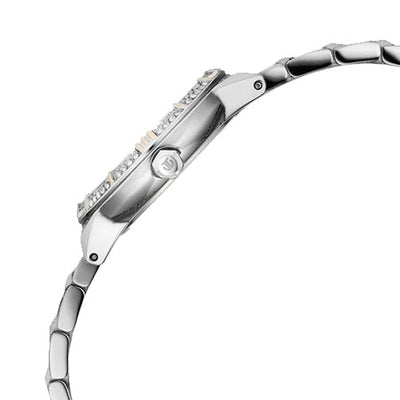 Titan Glamour Quartz Analog Mother Of Pearl Dial Two Toned Stainless Steel Strap Watch For Women 30.5mm 95316KM01