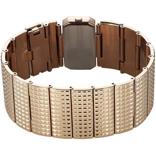 Titan Raga Cocktails Quartz Analog Rose Gold Dial Stainless Steel Strap Watch For Women 29.3mm 95318WM01