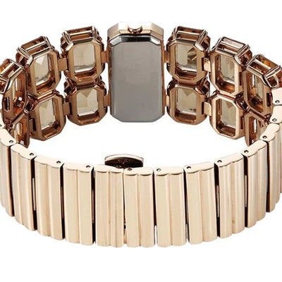 Titan Raga Cocktails Quartz Analog Brown Dial Metal Strap Watch For Women 32mm 95320WM01