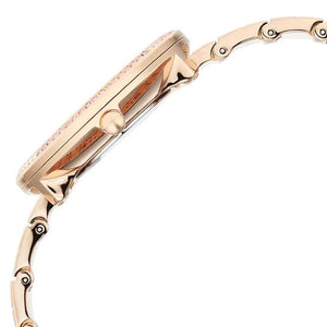 Titan Raga Glimmers Quartz Analog Mother of Pearl Dial Rose Gold Metal Strap Watch For Women 34.7mm 95344WM01F