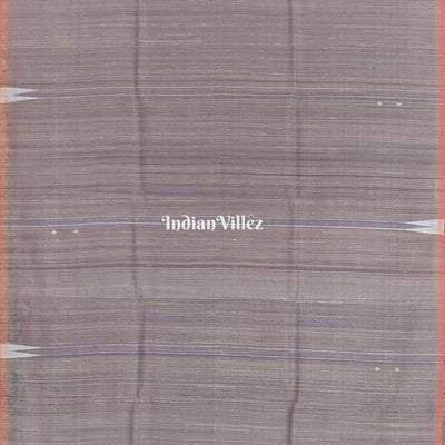 Ash Grey Asta Prahari Theme Gopalpur Tussar Silk Saree