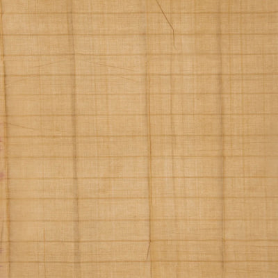 Dark Peach Handloom Rasipuram Cotton Saree With Square Buttas