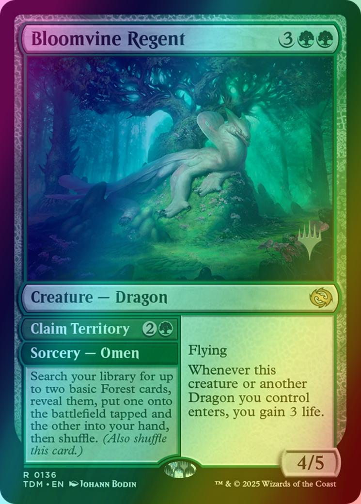 Bloomvine Regent // Claim Territory [136p] [Promo Pack] [Tarkir: Dragonstorm: Promos] [Foil]