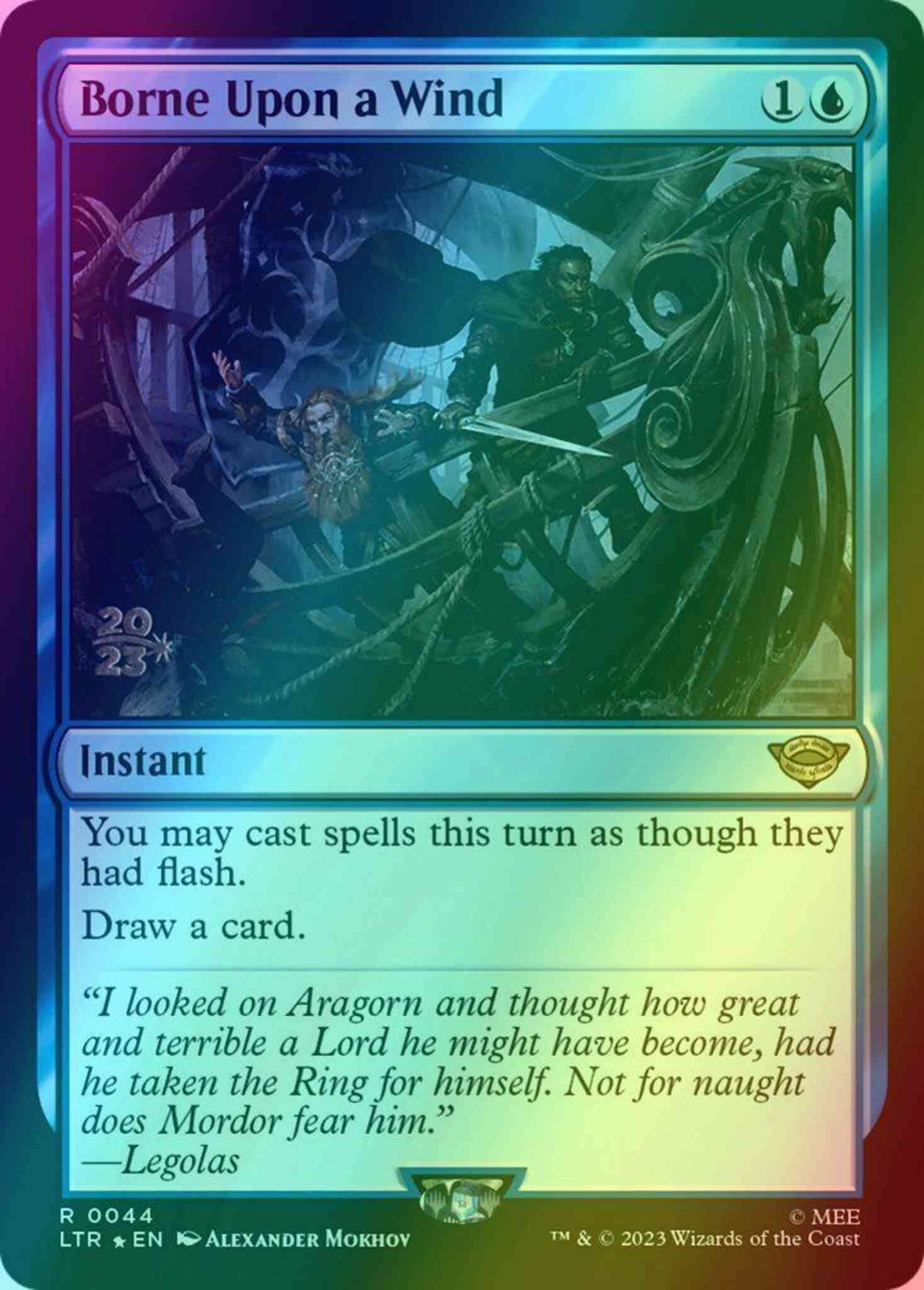 Borne Upon a Wind [44s] [Prerelease] [The Lord of the Rings: Tales of Middle-earth: Promos] [Foil]