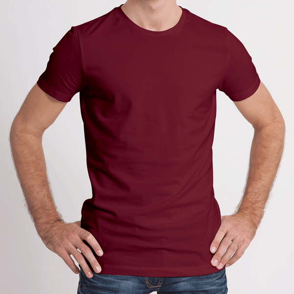 Pack of 4 Half Sleeves T-Shirts for Men 180 GSM (Mustard,Maroon,Navy Blue and Black)