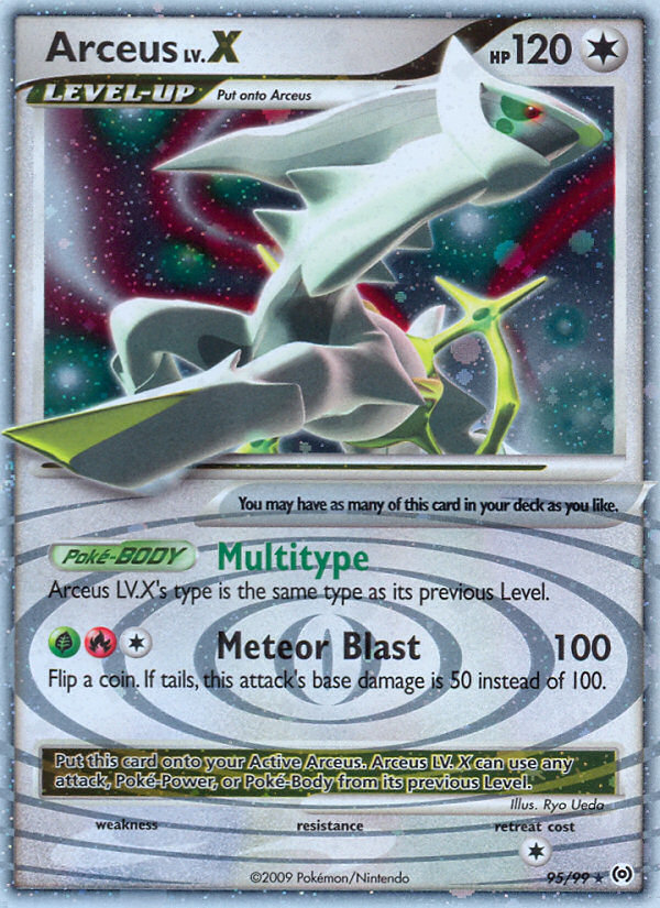 Arceus - 95/99 - Rare Holo Lv.X